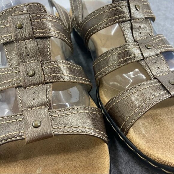 Clarks Collection Metallic Strappy Sandals Women’s Size 9M - Picture 5 of 12